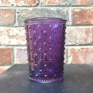 Dark Purple Glass Bubble Vase/Pencil Holder